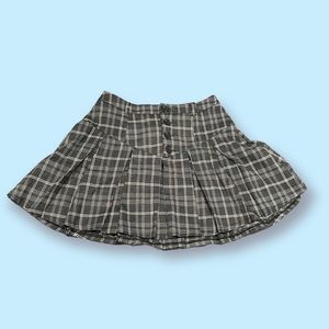 Cute plaid mini skirt